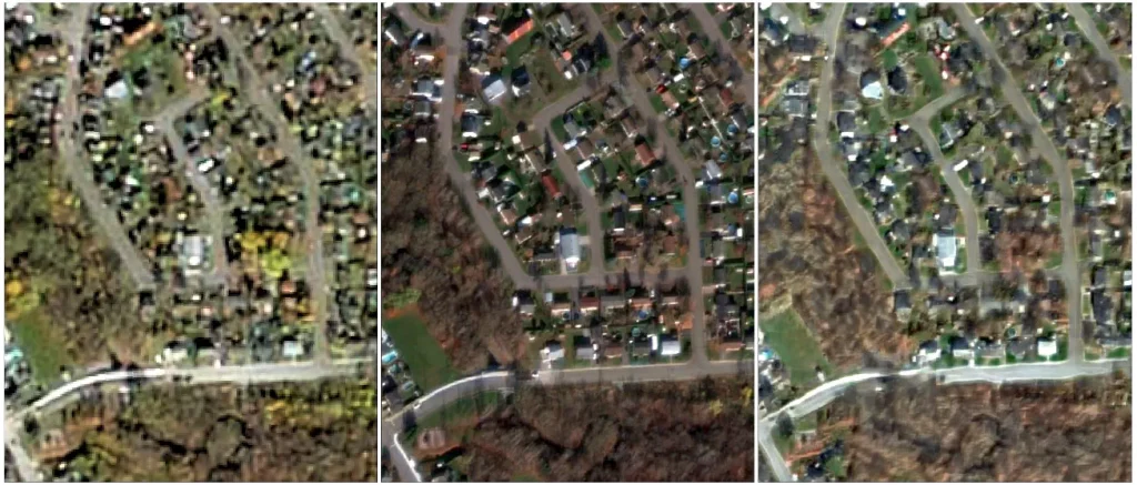 Figure 7. Super-résolution dans l'agglomération de Québec